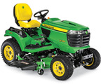 Follow link to the X739 Signature Series 4-Wheel Steer, 4-Wheel Drive Tractor, Less Mower Deck product page.