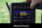 Software, Machine Presets (JDPoint Service Part)